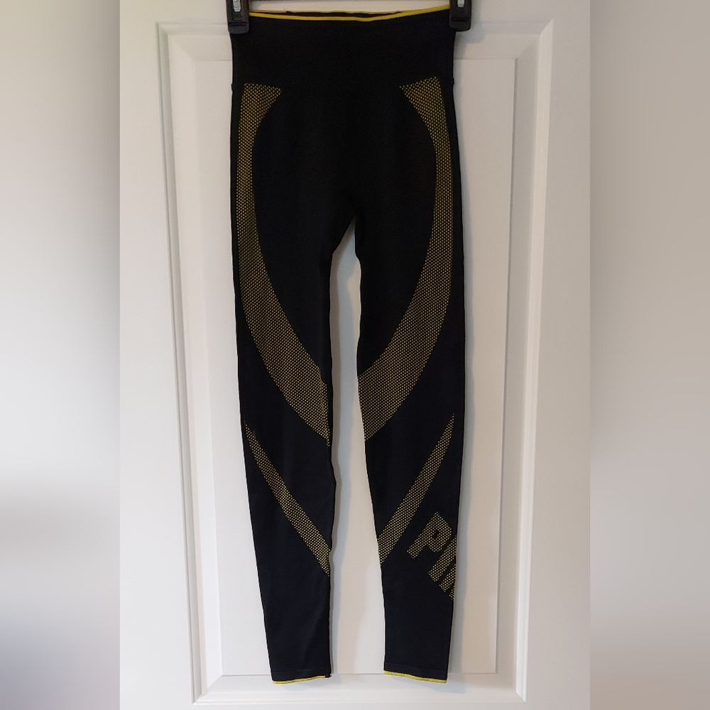 PINK ACTIVE Black Compression Leggings Size XS